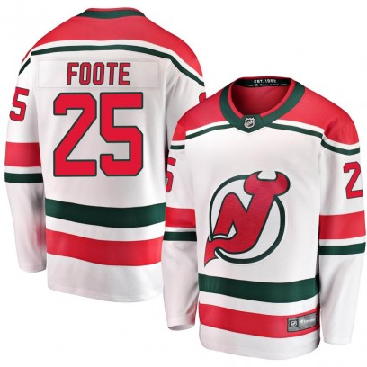 Men's Breakaway New Jersey Devils Nolan Foote Fanatics Branded Alternate Jersey - White