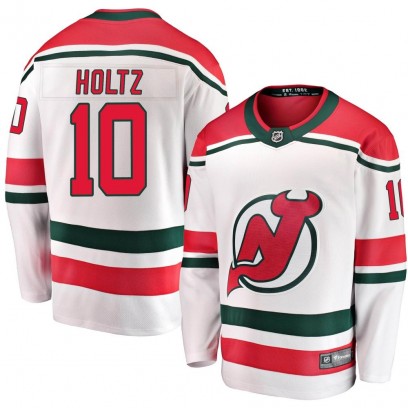 Men's Breakaway New Jersey Devils Alexander Holtz Fanatics Branded Alternate Jersey - White