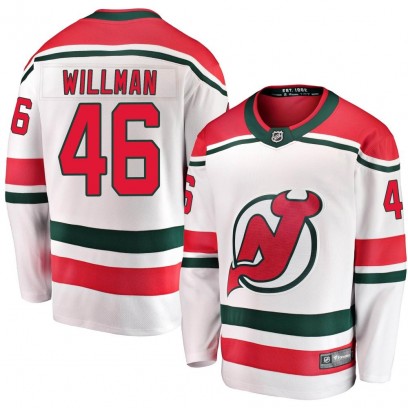 Men's Breakaway New Jersey Devils Max Willman Fanatics Branded Alternate Jersey - White