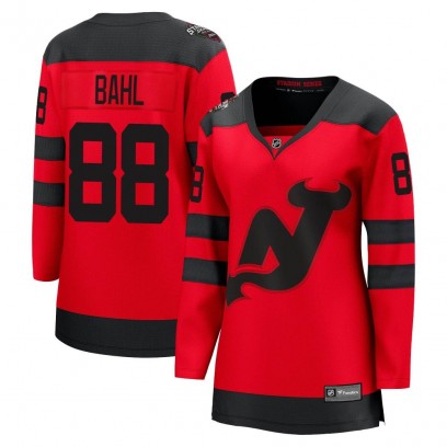 Women's Breakaway New Jersey Devils Kevin Bahl Fanatics Branded 2024 Stadium Series Jersey - Red