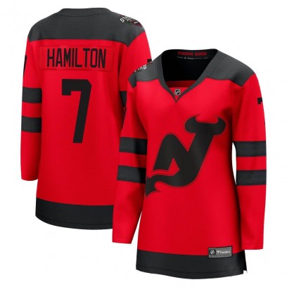 Women's Breakaway New Jersey Devils Dougie Hamilton Fanatics Branded 2024 Stadium Series Jersey - Red