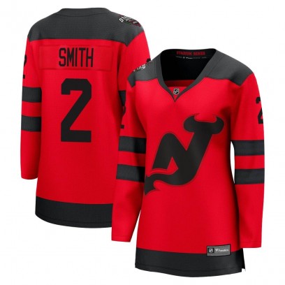 Women's Breakaway New Jersey Devils Brendan Smith Fanatics Branded 2024 Stadium Series Jersey - Red