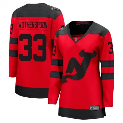 Women's Breakaway New Jersey Devils Tyler Wotherspoon Fanatics Branded 2024 Stadium Series Jersey - Red