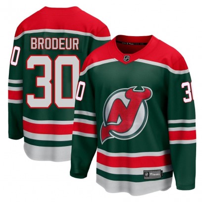 Youth Breakaway New Jersey Devils Martin Brodeur Fanatics Branded 2020/21 Special Edition Jersey - Green