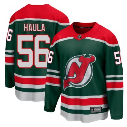 Youth Breakaway New Jersey Devils Erik Haula Fanatics Branded 2020/21 Special Edition Jersey - Green