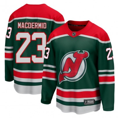 Youth Breakaway New Jersey Devils Kurtis MacDermid Fanatics Branded 2020/21 Special Edition Jersey - Green