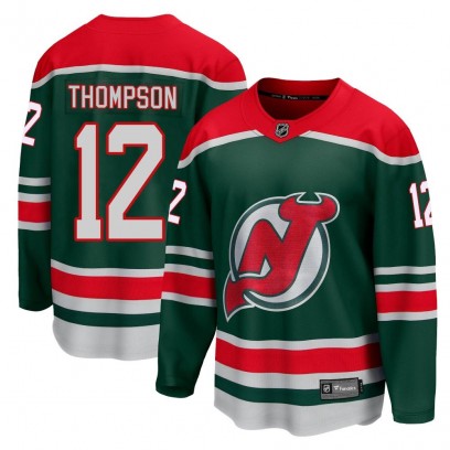 Youth Breakaway New Jersey Devils Tyce Thompson Fanatics Branded 2020/21 Special Edition Jersey - Green