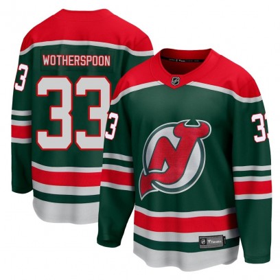 Youth Breakaway New Jersey Devils Tyler Wotherspoon Fanatics Branded 2020/21 Special Edition Jersey - Green