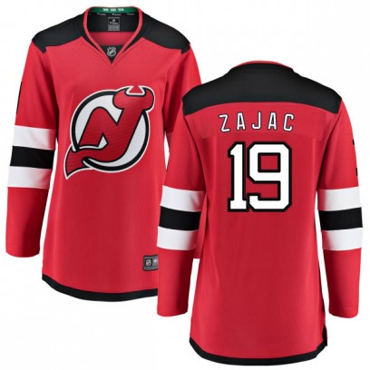 Women's Breakaway New Jersey Devils Travis Zajac Fanatics Branded Home Jersey - Red