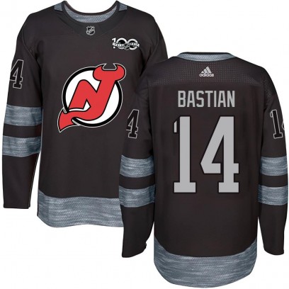 Men's Authentic New Jersey Devils Nathan Bastian 1917-2017 100th Anniversary Jersey - Black