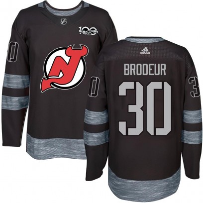 Men's Authentic New Jersey Devils Martin Brodeur 1917-2017 100th Anniversary Jersey - Black