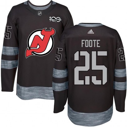 Men's Authentic New Jersey Devils Nolan Foote 1917-2017 100th Anniversary Jersey - Black
