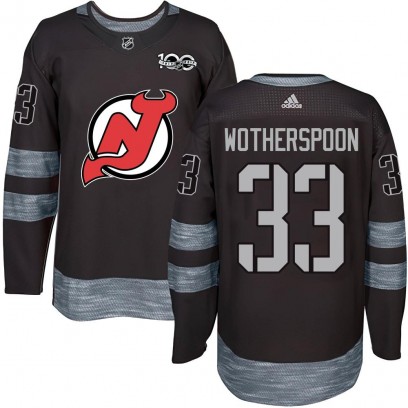 Men's Authentic New Jersey Devils Tyler Wotherspoon 1917-2017 100th Anniversary Jersey - Black