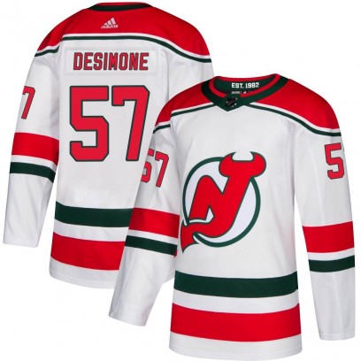 Youth Authentic New Jersey Devils Nick DeSimone Adidas Alternate Jersey - White