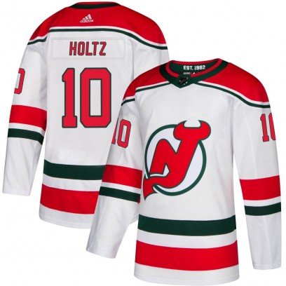 Youth Authentic New Jersey Devils Alexander Holtz Adidas Alternate Jersey - White