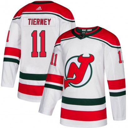 Youth Authentic New Jersey Devils Chris Tierney Adidas Alternate Jersey - White
