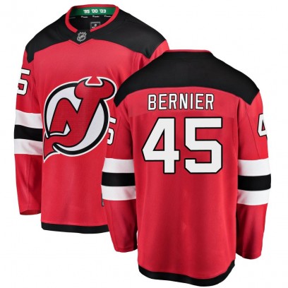 Youth Breakaway New Jersey Devils Jonathan Bernier Fanatics Branded Home Jersey - Red