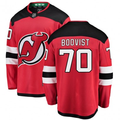 Youth Breakaway New Jersey Devils Jesper Boqvist Fanatics Branded Home Jersey - Red