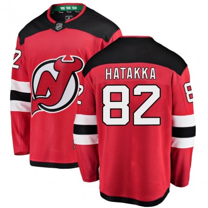 Youth Breakaway New Jersey Devils Santeri Hatakka Fanatics Branded Home Jersey - Red