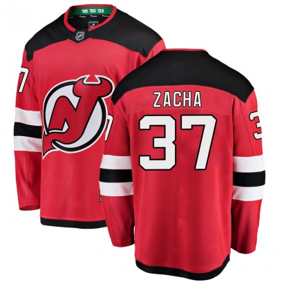 Youth Breakaway New Jersey Devils Pavel Zacha Fanatics Branded Home Jersey - Red