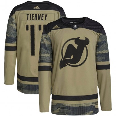 Youth Authentic New Jersey Devils Chris Tierney Adidas Military Appreciation Practice Jersey - Camo
