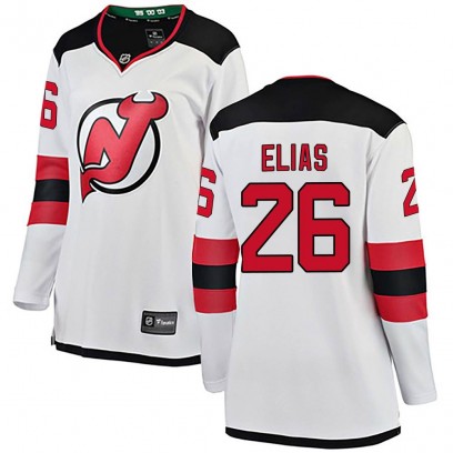 Women's Breakaway New Jersey Devils Patrik Elias Fanatics Branded Away Jersey - White
