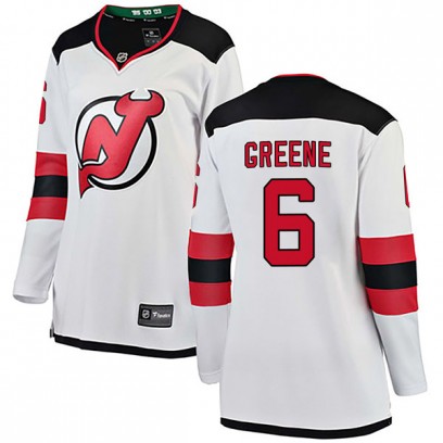 Women's Breakaway New Jersey Devils Andy Greene Fanatics Branded Away Jersey - White