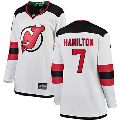 Women's Breakaway New Jersey Devils Dougie Hamilton Fanatics Branded Away Jersey - White