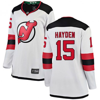 Women's Breakaway New Jersey Devils John Hayden Fanatics Branded Away Jersey - White