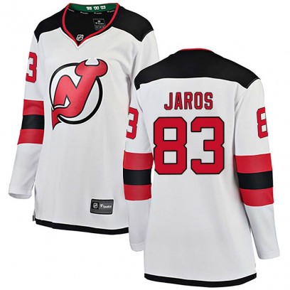 Women's Breakaway New Jersey Devils Christian Jaros Fanatics Branded Away Jersey - White