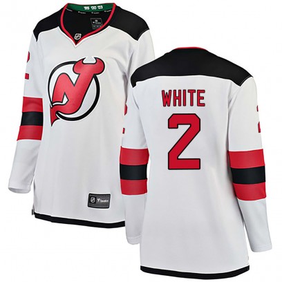Women's Breakaway New Jersey Devils Colton White Fanatics Branded Away Jersey - White