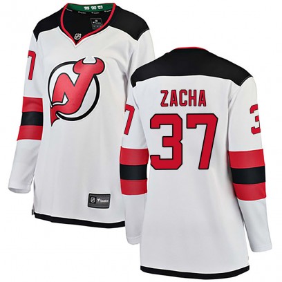 Women's Breakaway New Jersey Devils Pavel Zacha Fanatics Branded Away Jersey - White