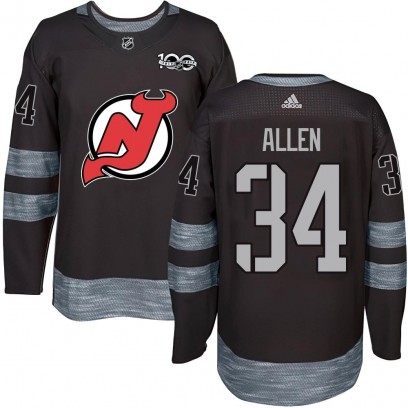 Youth Authentic New Jersey Devils Jake Allen 1917-2017 100th Anniversary Jersey - Black