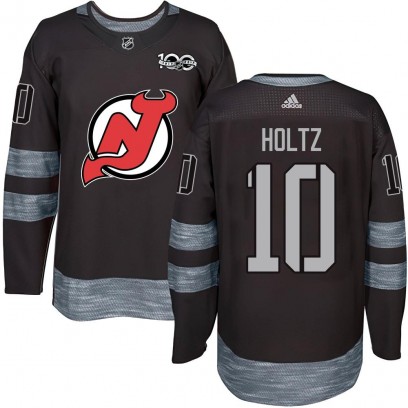 Youth Authentic New Jersey Devils Alexander Holtz 1917-2017 100th Anniversary Jersey - Black