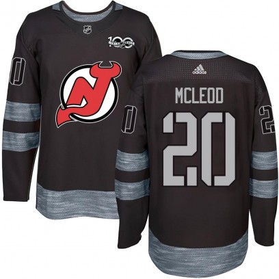 Youth Authentic New Jersey Devils Michael McLeod 1917-2017 100th Anniversary Jersey - Black