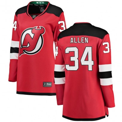 Women's Breakaway New Jersey Devils Jake Allen Fanatics Branded Home Jersey - Red