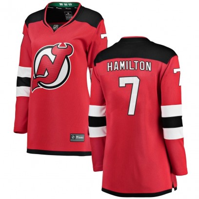 Women's Breakaway New Jersey Devils Dougie Hamilton Fanatics Branded Home Jersey - Red
