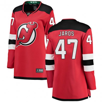 Women's Breakaway New Jersey Devils Christian Jaros Fanatics Branded Home Jersey - Red