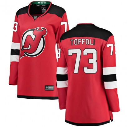 Women's Breakaway New Jersey Devils Tyler Toffoli Fanatics Branded Home Jersey - Red