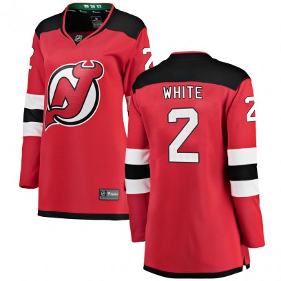 Women's Breakaway New Jersey Devils Colton White Fanatics Branded Red Home Jersey - White
