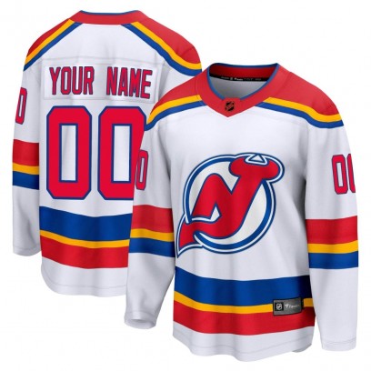Men's Breakaway New Jersey Devils Custom Fanatics Branded Custom Special Edition 2.0 Jersey - White