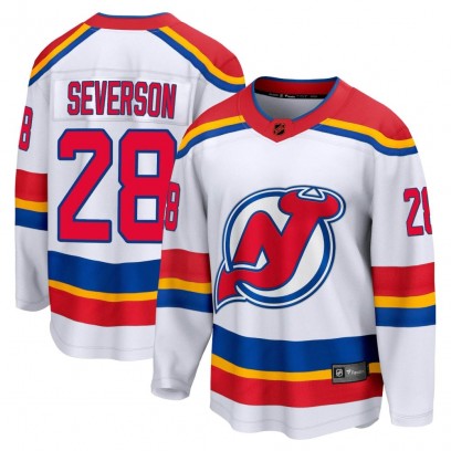 Men's Breakaway New Jersey Devils Damon Severson Fanatics Branded Special Edition 2.0 Jersey - White
