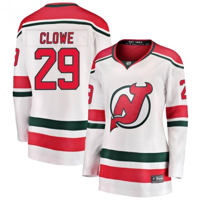 Women's Breakaway New Jersey Devils Ryane Clowe Fanatics Branded Alternate Jersey - White