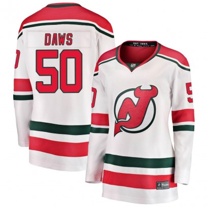 Women's Breakaway New Jersey Devils Nico Daws Fanatics Branded Alternate Jersey - White