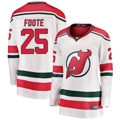 Women's Breakaway New Jersey Devils Nolan Foote Fanatics Branded Alternate Jersey - White