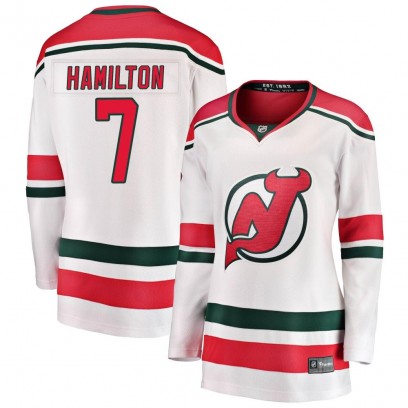 Women's Breakaway New Jersey Devils Dougie Hamilton Fanatics Branded Alternate Jersey - White