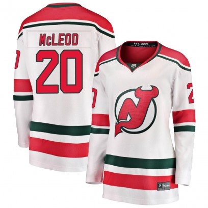 Women's Breakaway New Jersey Devils Michael McLeod Fanatics Branded Alternate Jersey - White
