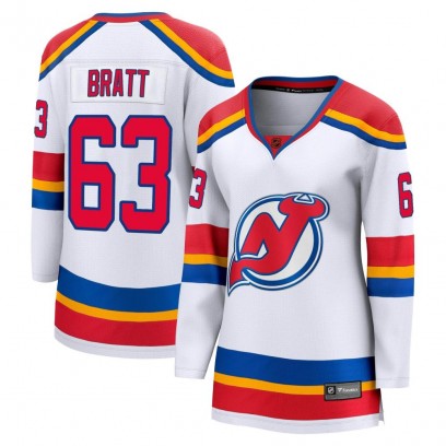 Women's Breakaway New Jersey Devils Jesper Bratt Fanatics Branded Special Edition 2.0 Jersey - White