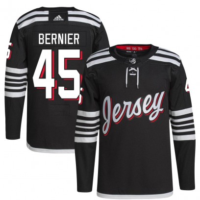 Youth Authentic New Jersey Devils Jonathan Bernier Adidas 2021/22 Alternate Primegreen Pro Player Jersey - Black