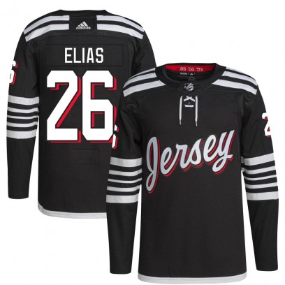 Youth Authentic New Jersey Devils Patrik Elias Adidas 2021/22 Alternate Primegreen Pro Player Jersey - Black